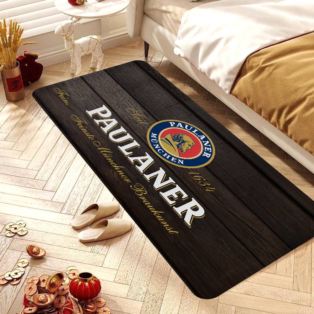 German Beer Paulaners Room Mats Nordic Style Home Doormat Bathroom-Toilet Mats Bedroom Hotel Decor Mat