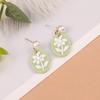 925 Silver Floral Needle Stud & Dangle Earrings - Korean Style Spring/Summer Fresh Flower Design for Girls