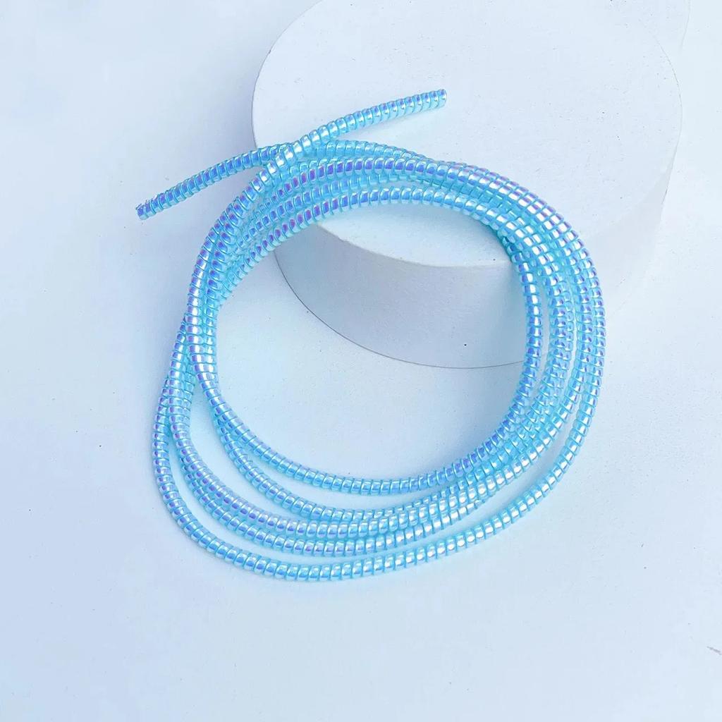 1/2pcs 1.6M Laser Cable Protectors Spiral Data Cable Universal Phone Charger Cord Saver Sleeve