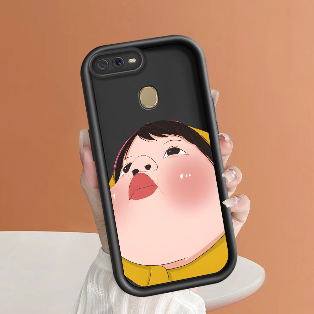 Soft Silicone Square Ladders Cartoon Pattern Full Cover Camera Protection Shockproof Case for OPPO Reno Realme OnePlus