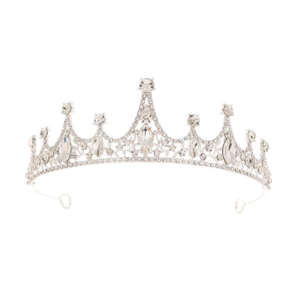 Photography Props Crystal Tiaras Rhinestone Bride's Crown Prom Dress Headband Hair Accessories