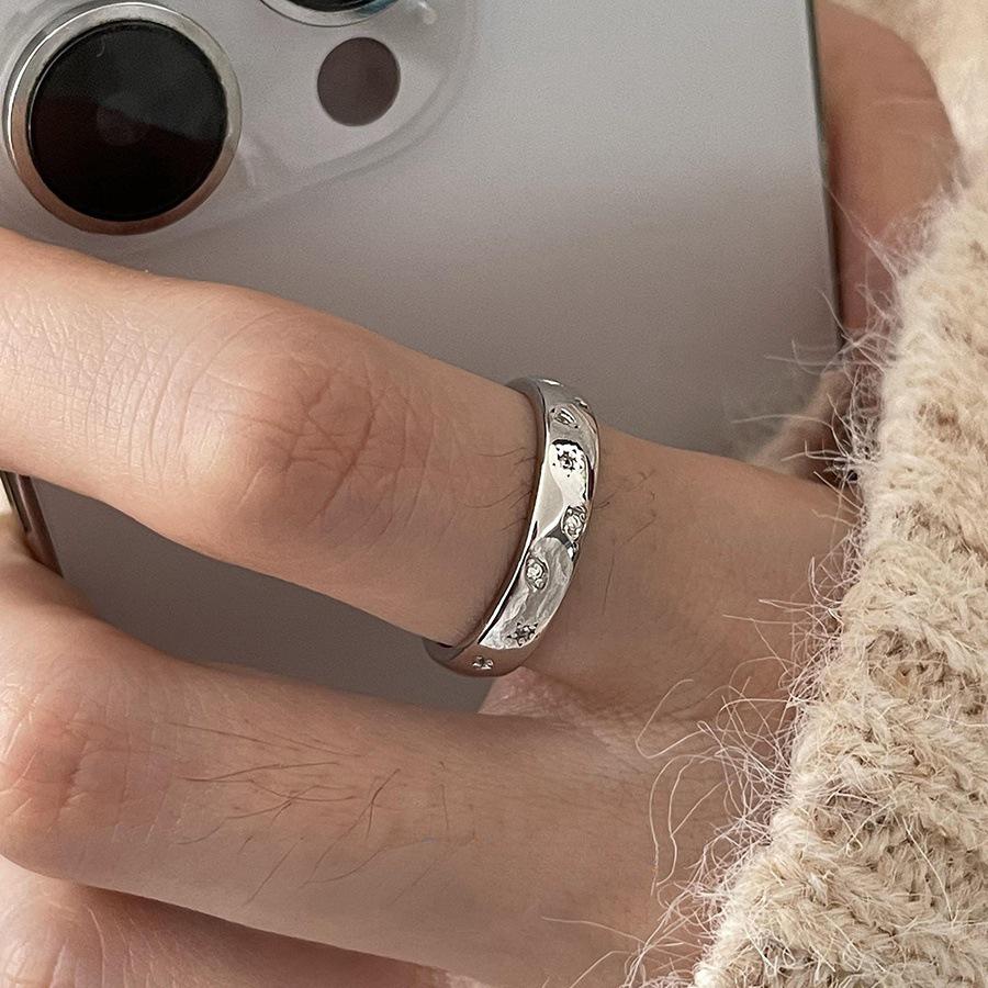 Women's High-End Light Luxury Sterling Silver Ring - Non-Fading, Versatile Index Finger Accessory