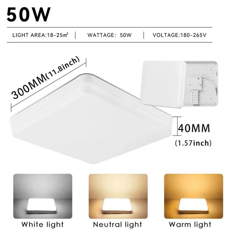 Ultra Thin Led Ceiling Lamps LED Square Round Panel Lamp 72W 50W Surface Mount Ceiling Light Fixtures for Living Room Bedroom