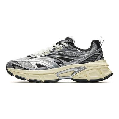 Canglu Scarpe Casual da Uomo Comode Versatili Antiscivolo Resistenti all'Usura con Altezza Aumentata Modello Basso Sneakers Argento Nero 112518895-1