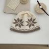 Retro niche Nordic wool hat, warm autumn and winter atmosphere, snowflake knitted cold hat, pullover hat