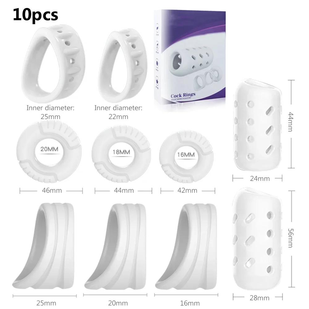 Silicone Foreskin Corrector Penis Rings Cock Ring Male Glans Expose Delay Ejaculation Cockrings Sex Toys For Men Adults Toys