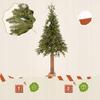 Artificial Christmas Tree On A Trunk Like A Life Spruce 180 100% Pe Dense