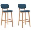 Bar Stools Set of 2 Fabric