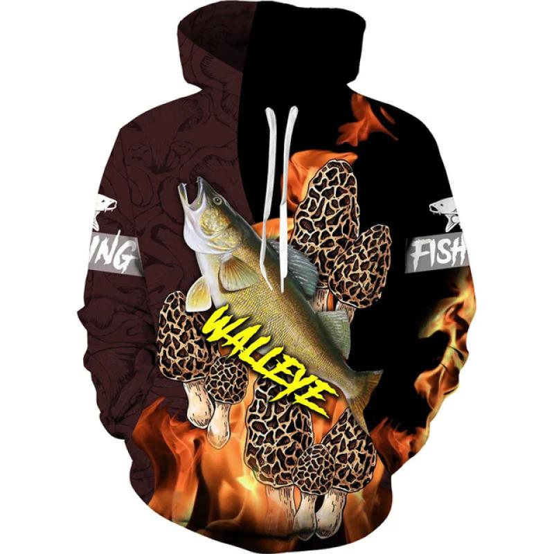 

Класна толстовка унісекс Harajuku з 3D-принтом для риболовлі на коропа, вулична чоловіча повсякденна рибалка, полювання, кемпінг, модний одяг 5XL