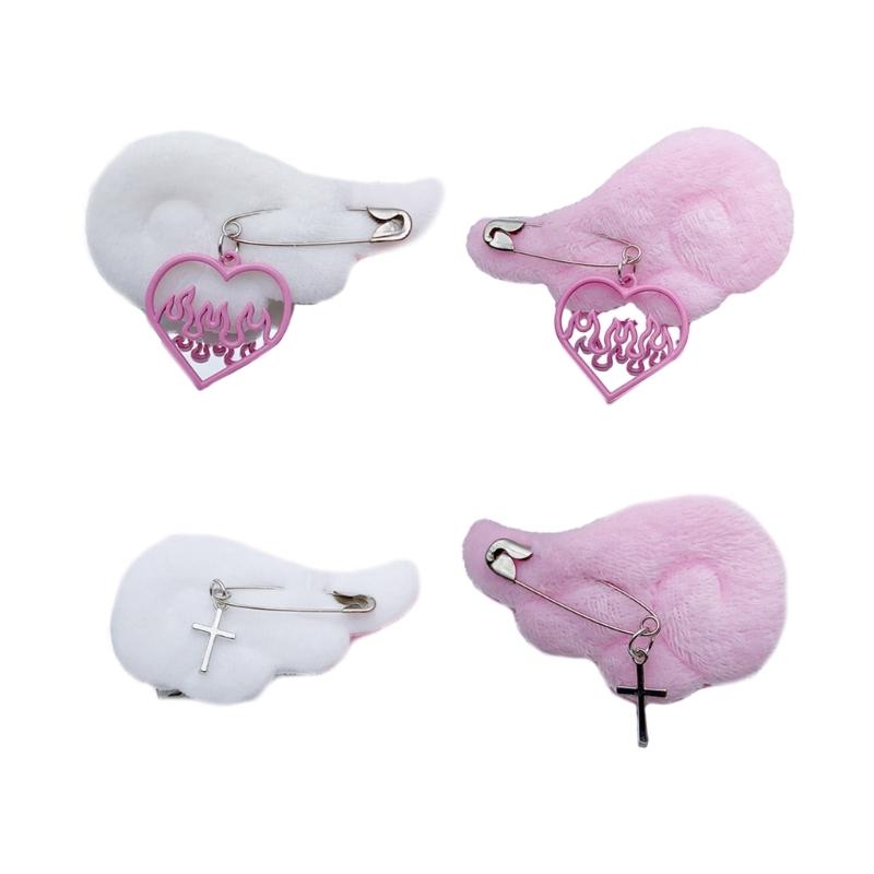 Sweet Style Hair Accessory with Angel Wing Shape Trendy Fashion Hair Clip Charm Adorable and Delicate Hair Accessories