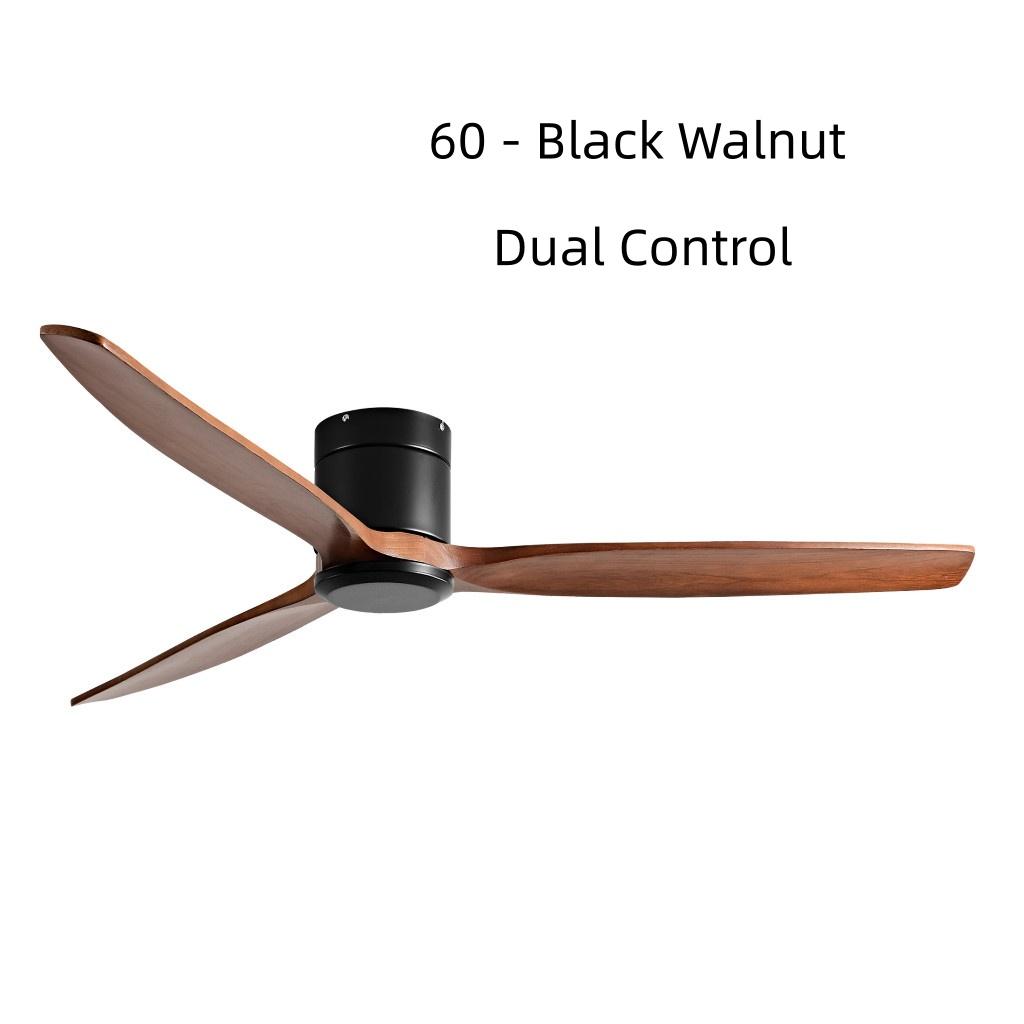 42-60" Modern Whisper-Quiet Villa Hotel Decoration Fan Commercial Ceiling Fan Style Solid Wood Blades Electric Fan