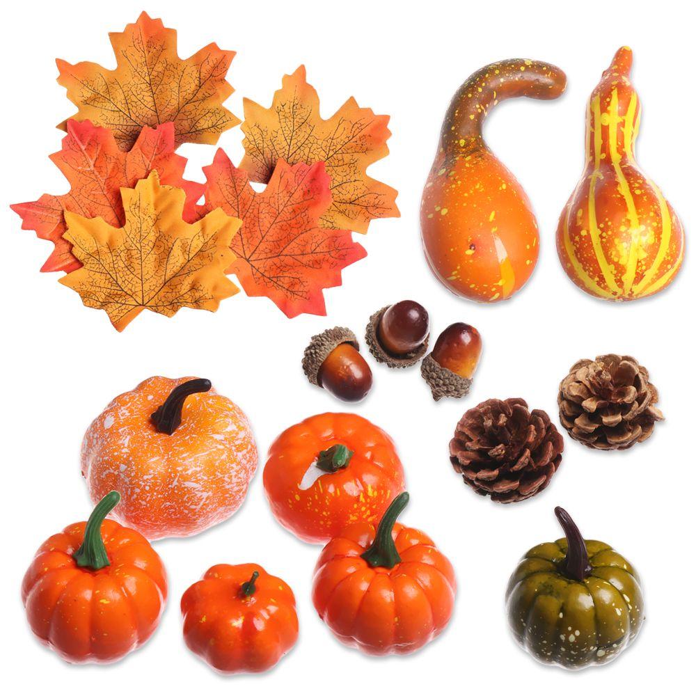 Realistic Faux Decoration DIY Craft Simulation Props Halloween Artificial Pumpkin Fake Vegetable
