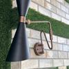 Customized Mid-Century Black & Brass Wall Sconce - Modern Industrial Wall Light, Home Decor Lighting Fixture