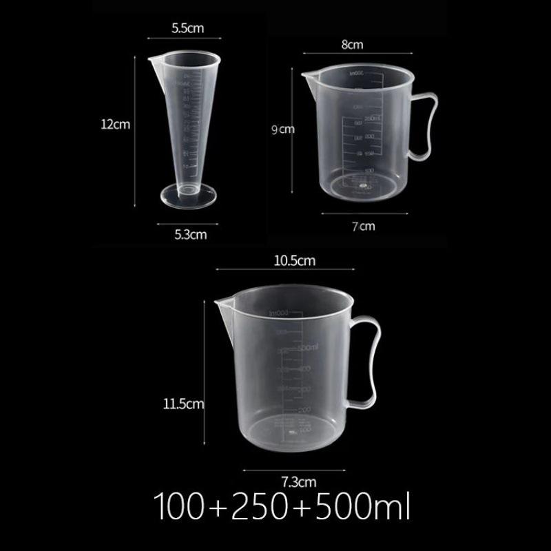 5000 ml Messbecher mit Graduierung und Deckel – Komplettes Set für Milchtee-Shops und den Heimgebrauch