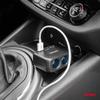 Adattatore presa accendisigari con caricatore 2x USB-A 1x USB-C 12V 24V 100W 180° AMIO-04357