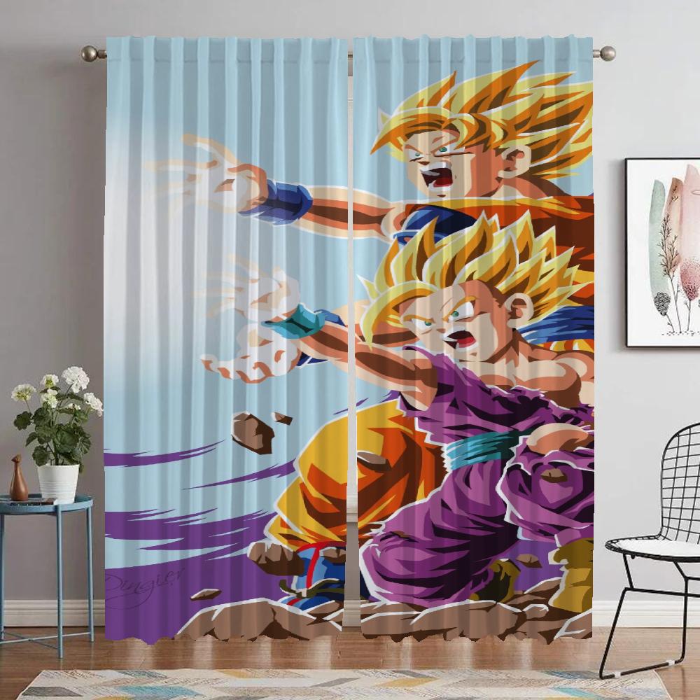 Curtains for Living Room Curtain Dragons Halloween Decoration Partition Home Interior Curtains 2 Pieces Tulle for Bedroom Shades