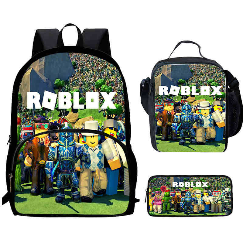 Roblox Printed Backpack, Children'S And Elementary School Bags