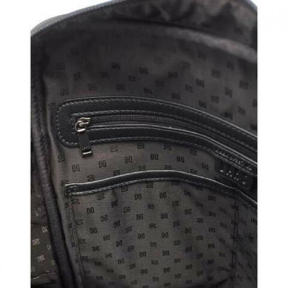 Daks Simple Black Leather Backpack Dbba2e337bk