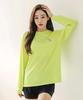 Tyubeuteuli Women'S Basic Loose Fit Long Sleeve Rash Guard B603 Fluorescent Green