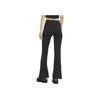 Nike Solid Color Logo Embroidered Flared Pants Slim Fit Casual Pants Women Bottoms Black DQ6617-010