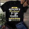 T-shirt da uomo e da donna Sono il Marito di una Quilter Proprio Come un Marito Normale Ma Molto Più Figo Cucito