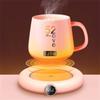 Cup Warm USB Heating Pad 3 Gear Digital Display Adjustment Timing Heater Pink