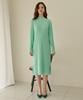 Ossi Pleats Sleeve Knit One-Piece Neo Mint