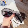 Trendy Retro Korean One-Piece Concave Sunglasses for Men & Women