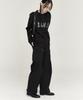 Leopeul Snap Button Wide Pintuck Pants