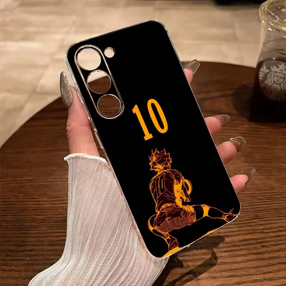 

Shonen anime-H-Haikyu Phone Case For Samsung Galaxy A71,A70,A52,A51,A40,A30 Transparent Cover Samsung a70