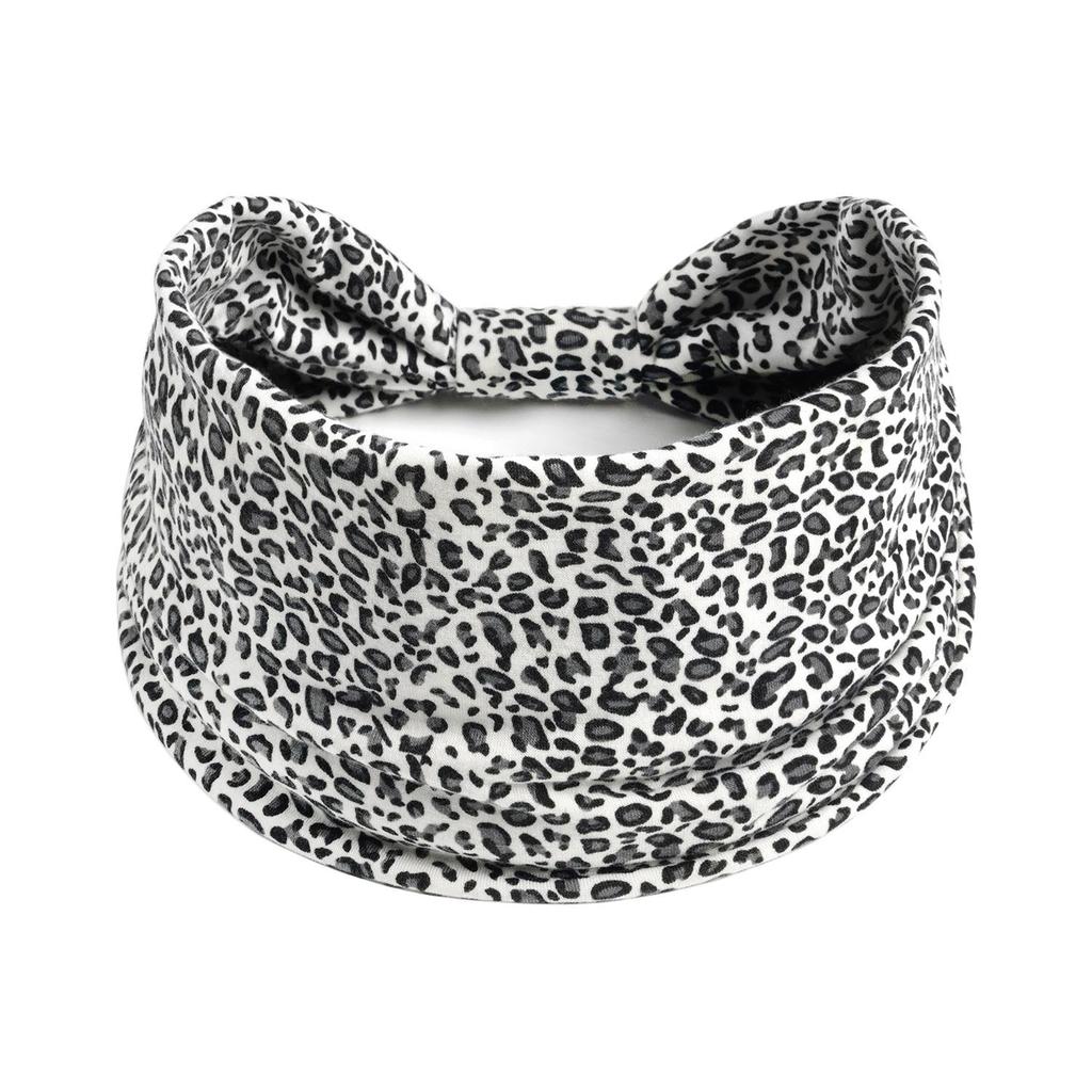 Geknotetes Stirnband mit Leoparden- und Zebra-Print – Sexy elastisches Sport-Stirnband für Damen