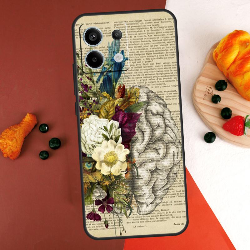 

Чехол Anatomy Brain для Xiaomi Redmi Note 13 14 Pro 9 10 11 12 Pro 10S 11S 12S Redmi 13C 10C 12C 14C Coque Redmi Note 9 Pro