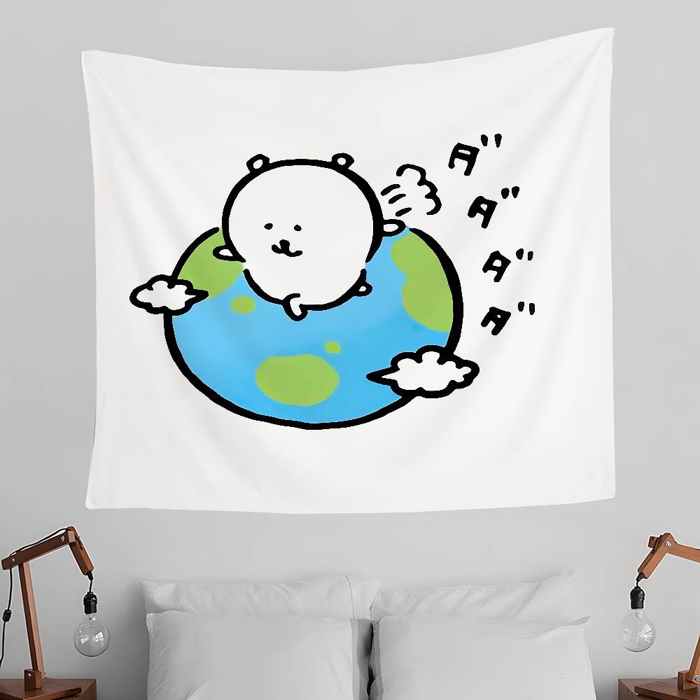 JJoke Bear Kawaii Tapestry Wall Hanging Tapestry Art Deco Blanket Curtain Hanging At Home Bedroom Living Room Decor