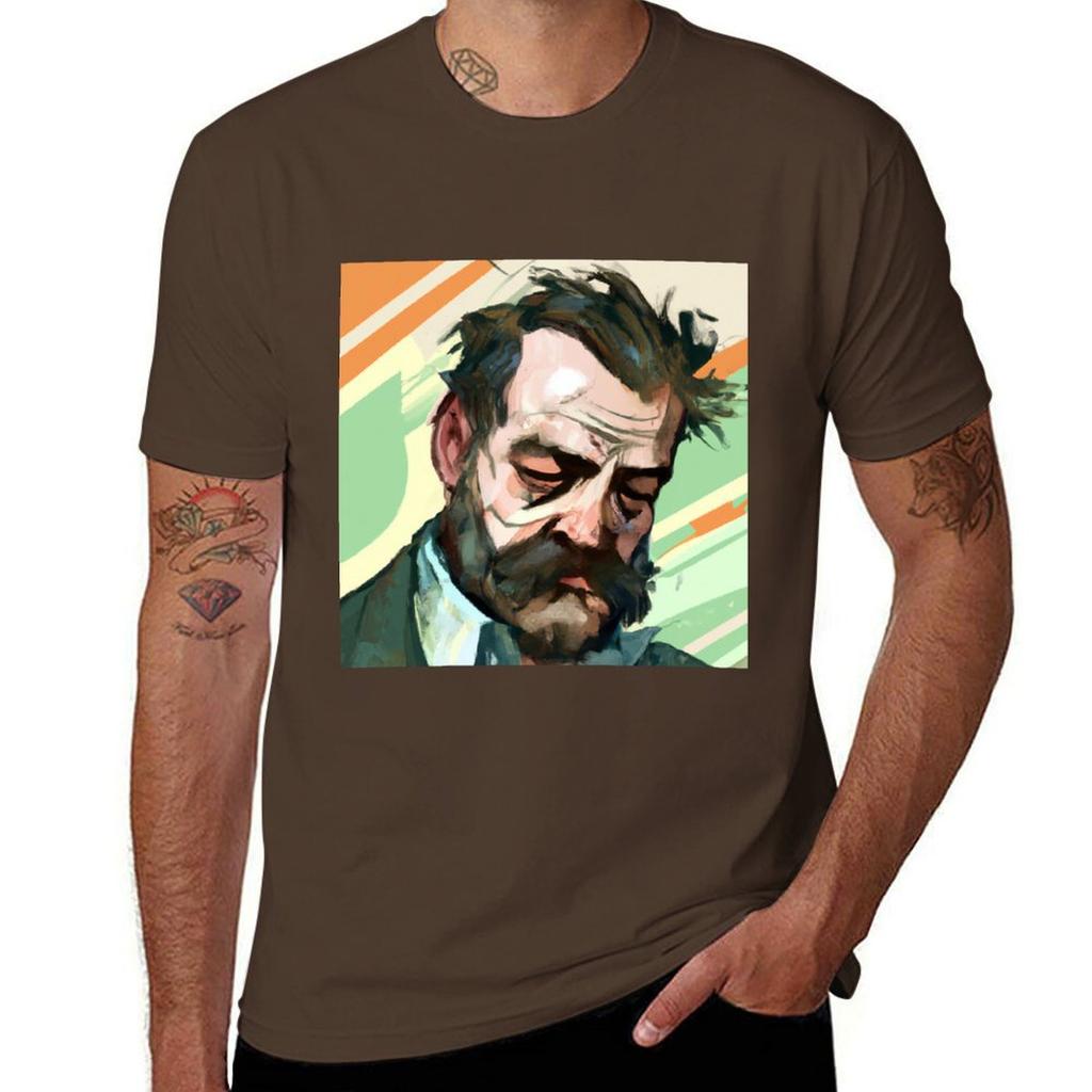 Disco Elysium - Harry Dubois Fan Art T-Shirt sweat summer clothes hippie clothes sublime plain white t shirts men