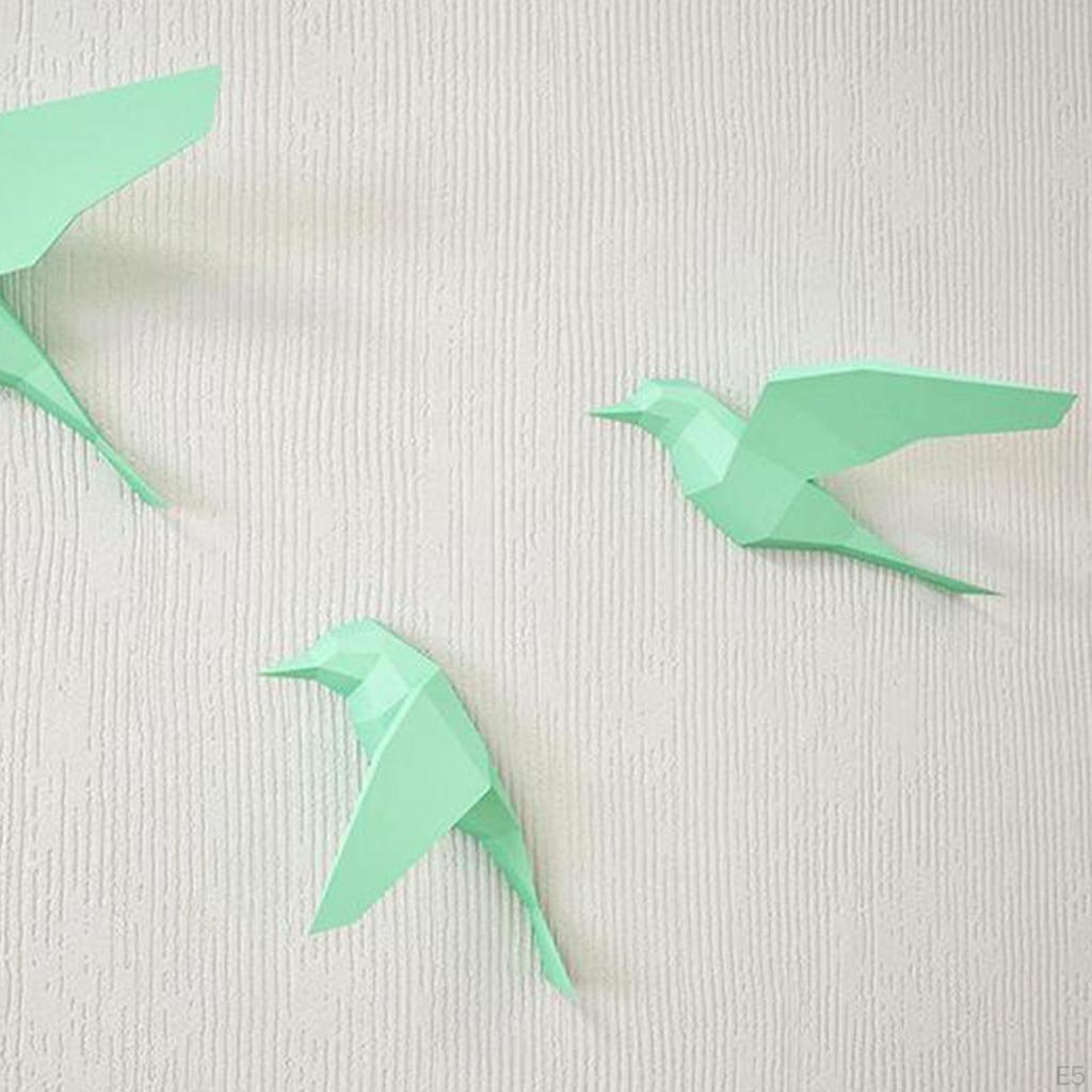 for Assembly Kit Pre-cut Wall Birds Trofy Building Kit, DIY Animals Origami Paper Children Toys