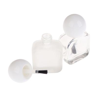 1Pcs 10Ml Empty Nail Polish Bottles Clear Glass Nail Gel Bottles With Brush Cap Nail Oil Nail Art Tool