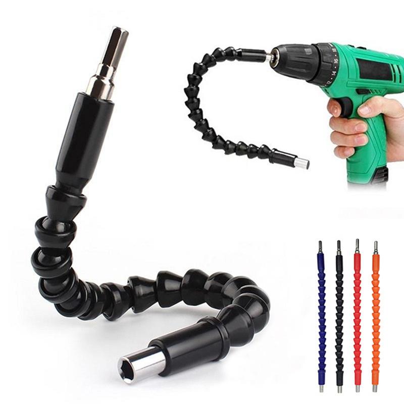 Electric Drill Flexible Shaft Extension Non-slip Handle Screwdriver Bit Holder for Home Renovation Narrow Gap Installation
