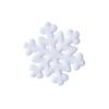 Reusable Fuzzy-Coated Snow Crystalloid Ornament for Christmas Tree Top Hearth Living Space Adornment