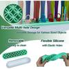 Silicone Crochet Hooks Holder Crochet Hooks Organizer Makeup Brushes Organizer Silicone Pen Holder Crochet Stuff Storage