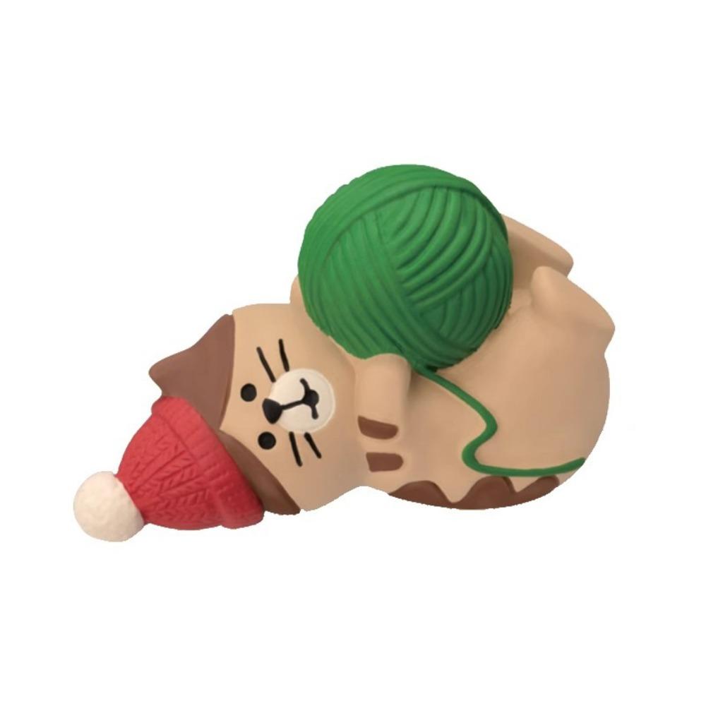 Mushroom Christmas Ornaments Miniature Resin Santa Claus Decoration  Cake Decoration