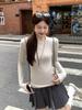 Korean Oat Crew Neck Autumn New Long-sleeved T-shirt with Bottoming Shirt Slim-fitting Lazy Temperament Top Women