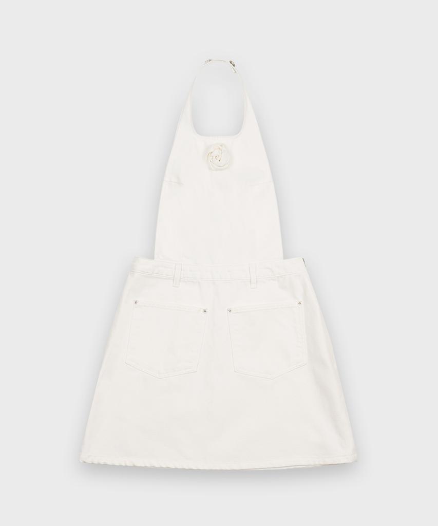 Sinun Flower Halter One-Piece (Ivory)