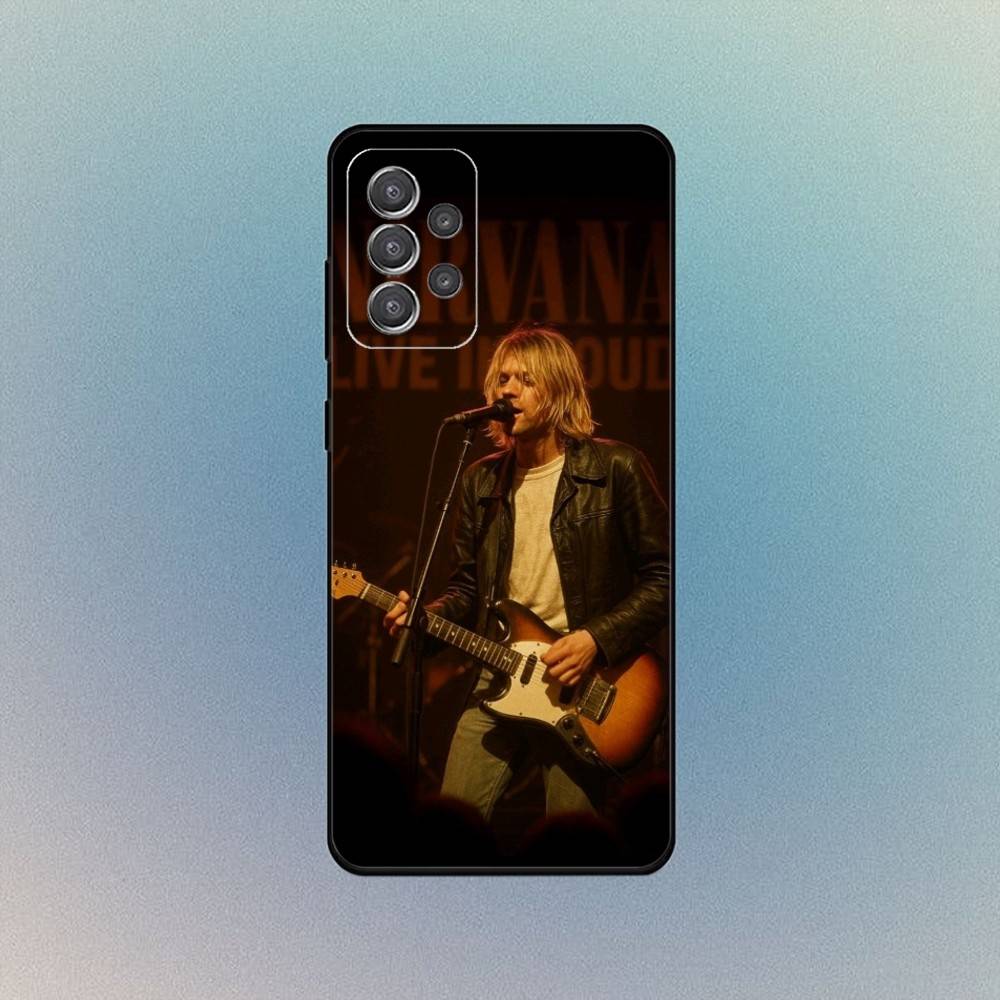 K-Kurt C-Cobain Rock Phone Case For Samsung S25,S24,S21,S22,S23,S30,Ultra,S20,Plus,Fe,Lite,Note,10,9,5G Black Cover