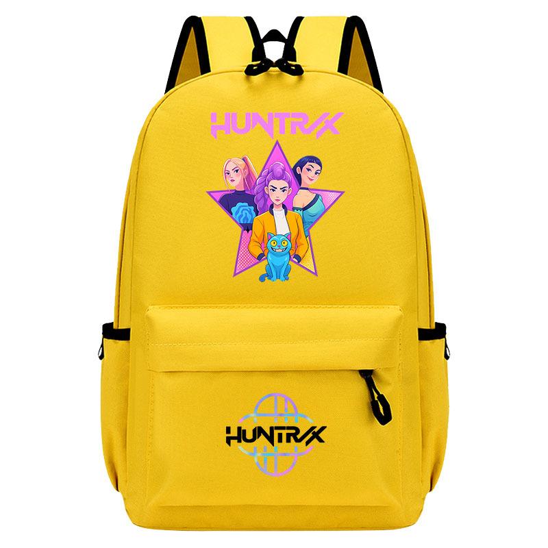 Kpop cazademonios cazademonios grupo de chicas mochila periférica niño niña estudiante mochila de dibujos animados niños de moda