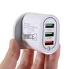 Fast Charging 3-USB Multi-Port QC3.0 Travel Phone Charger (5V/9V/12V) - US/EU/UK Specs