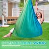 Sensory Swings Double Layer Kids Adults 360°swivel Chair Christmas Gifts Hanging Pod Therapy Autism Children Indoor Yoga Hammock
