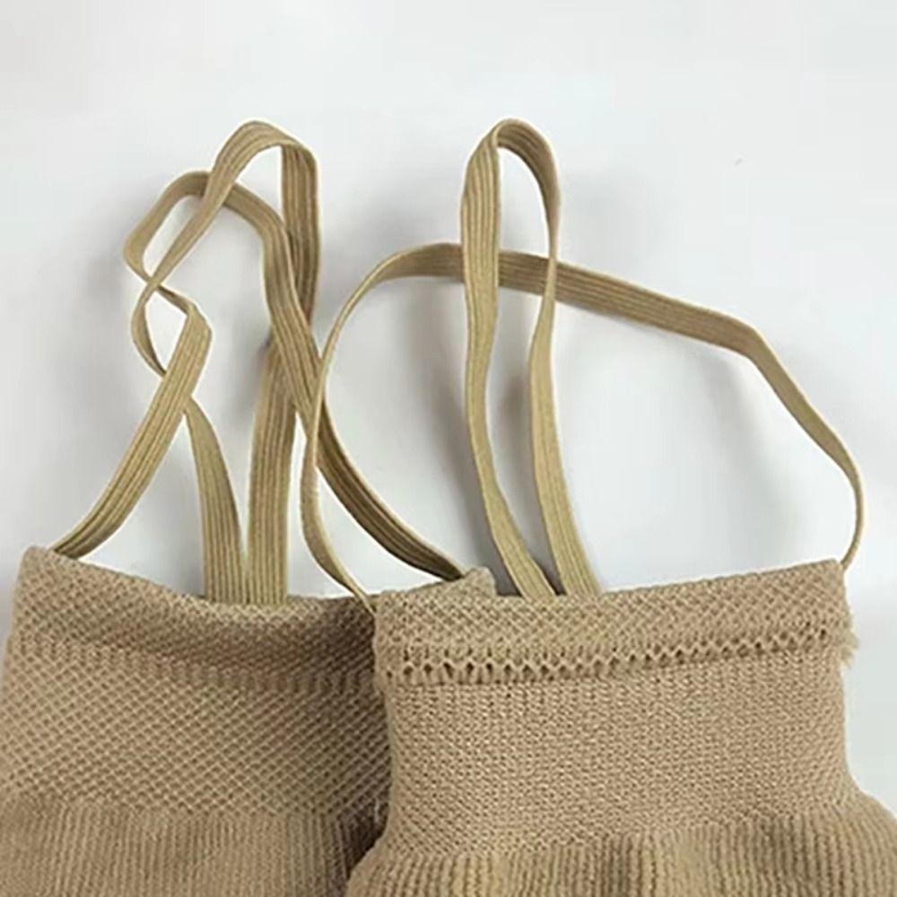 Half Sole Rhythmic Gymnastics Socks Knitted Fabric Gym Dance Socks Competition Use