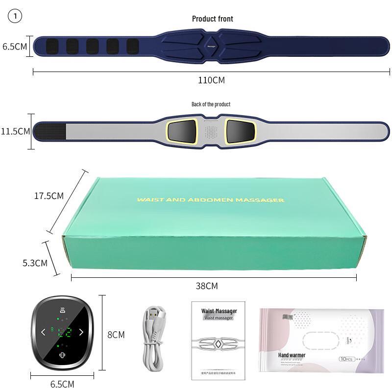 Jiu Pin Heated Vibration Waist Massager