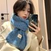 New Style Wool Knitted Scarf for Women In Winter Korean Fashion Versatile Warm Student Student Skin Friendly Soft Scarf