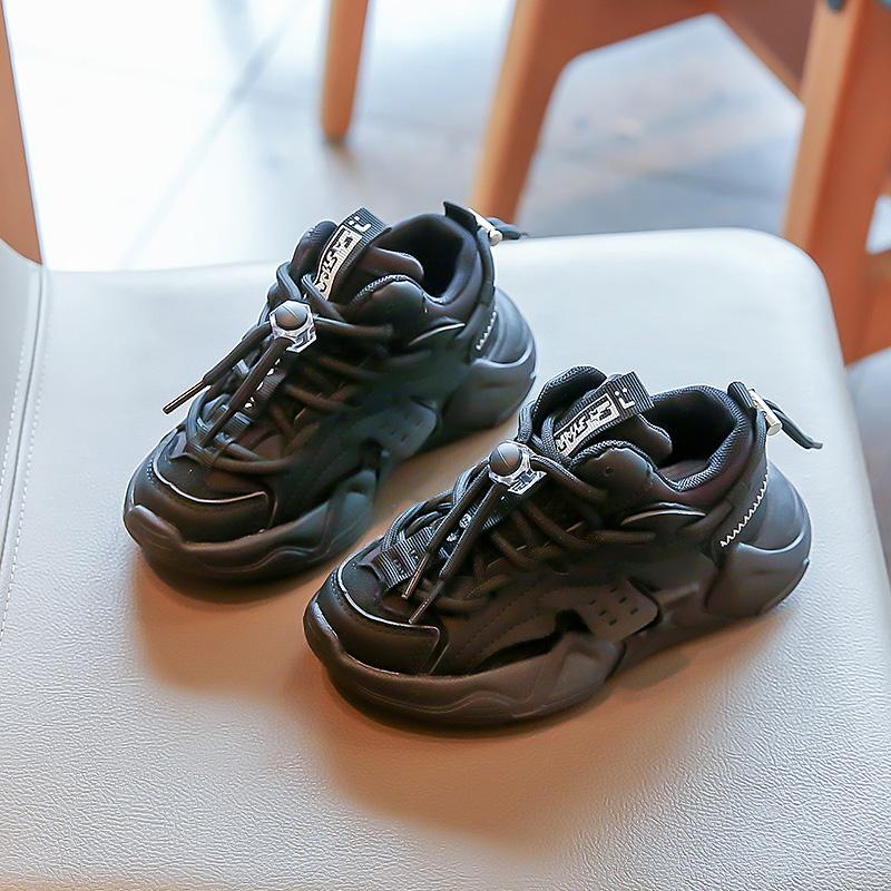 

Детская модная дышащая повседневная обувь, детская спортивная обувь для бега, трендовые удобные спортивные кроссовки для студентов и девочек 26 чёрный